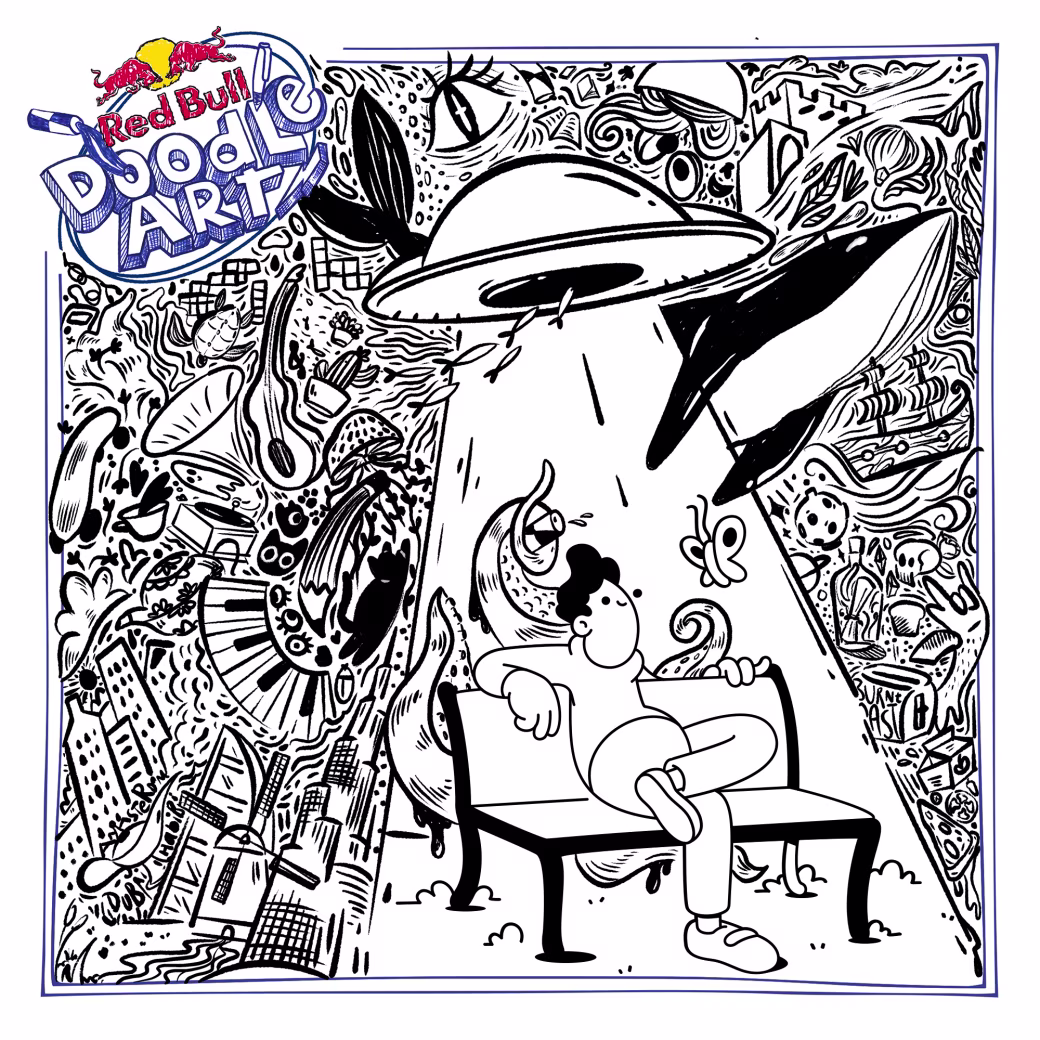 Red Bull Doodle Art Collection mentored by Burnt Toast #801/12935