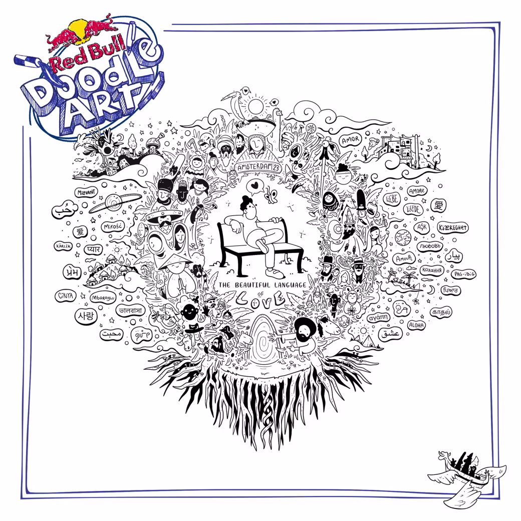 Red Bull Doodle Art Collection mentored by Burnt Toast #752/12935