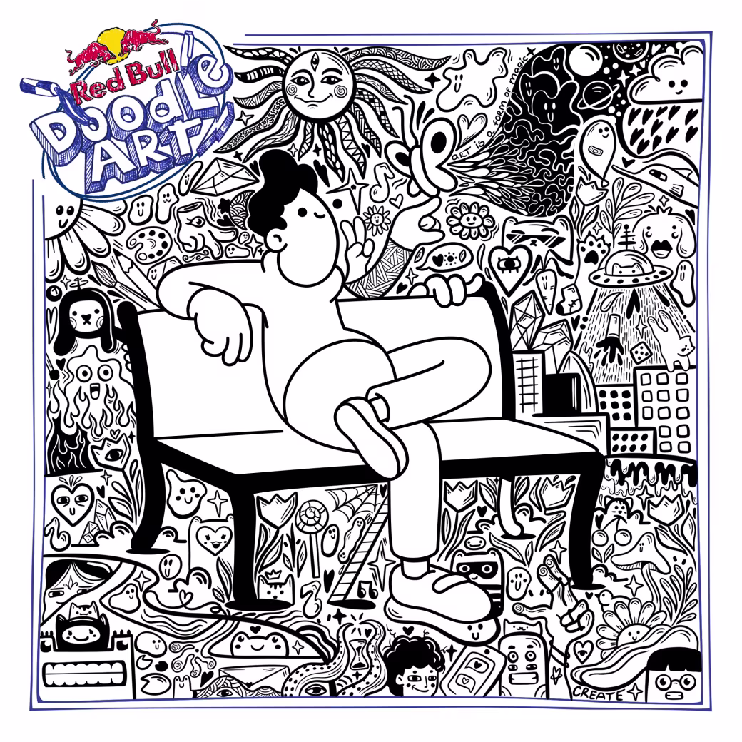 Red Bull Doodle Art Collection mentored by Burnt Toast #772/12935