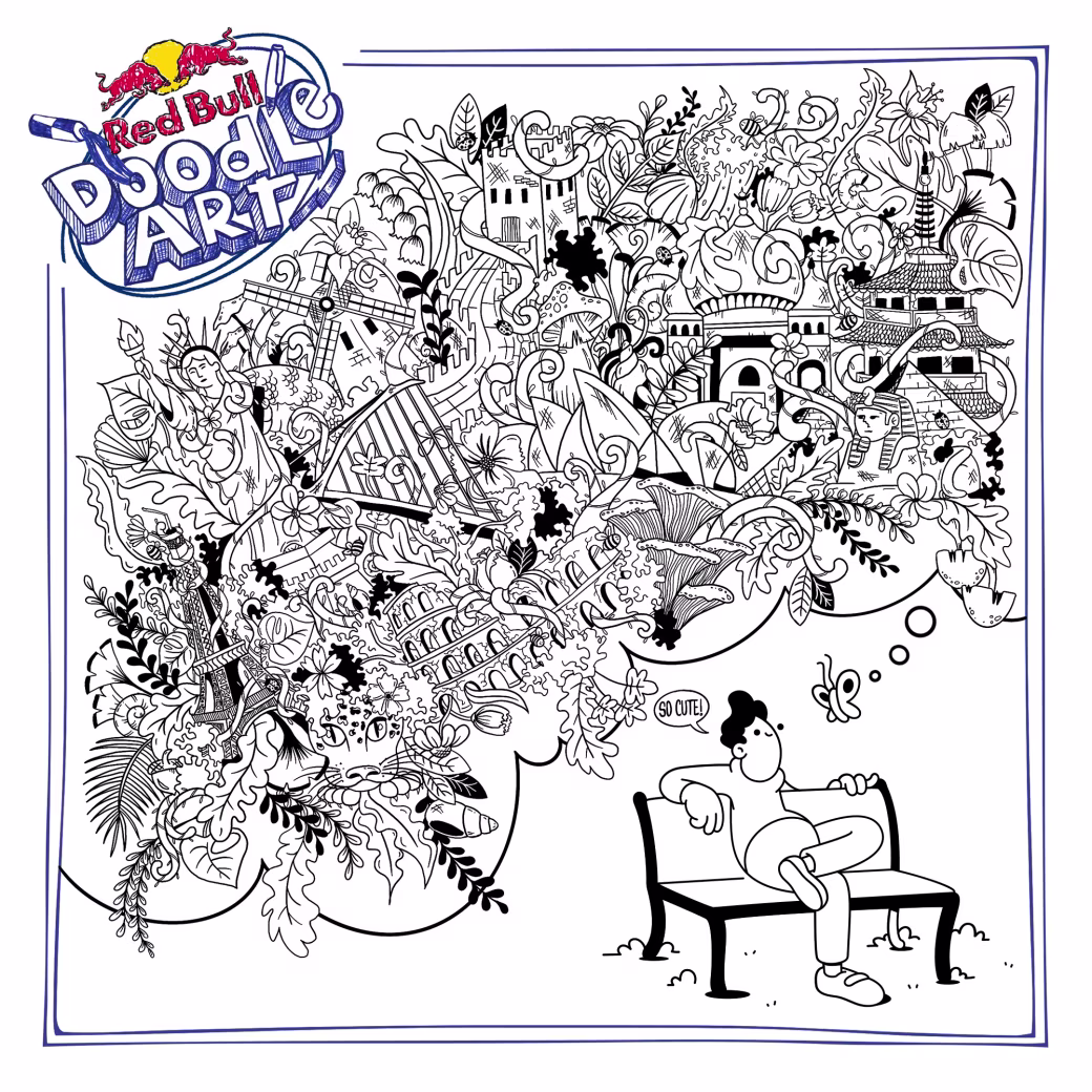 Red Bull Doodle Art Collection mentored by Burnt Toast #768/12935
