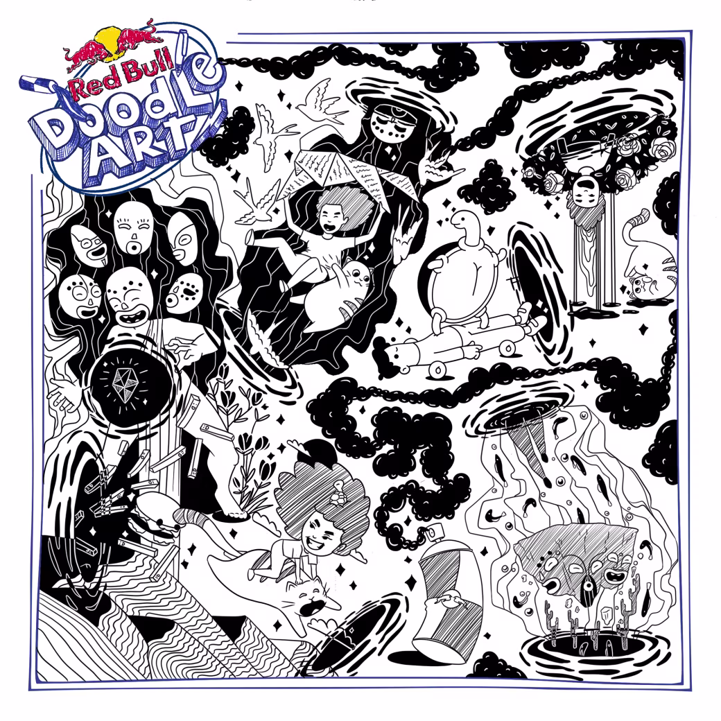 Red Bull Doodle Art Collection mentored by Burnt Toast #773/12935