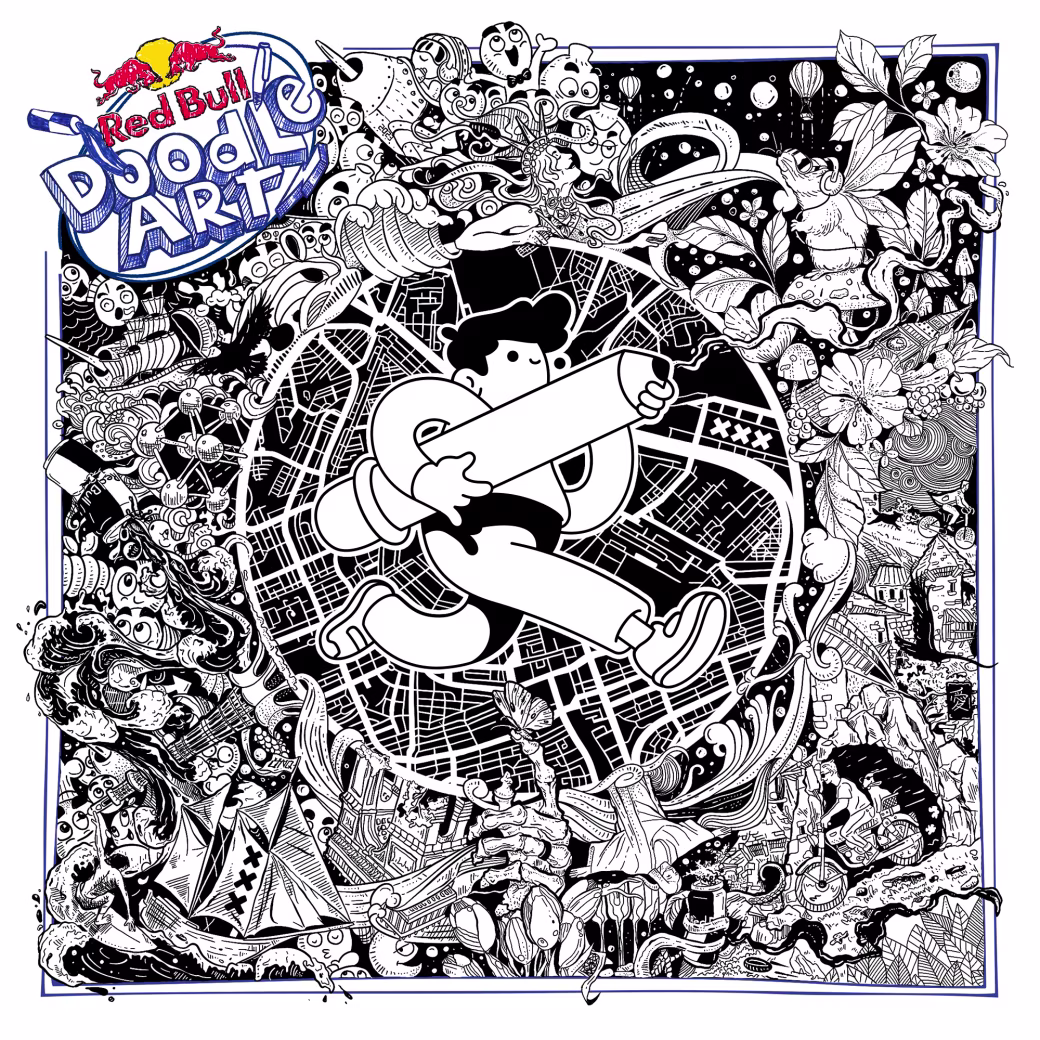 Red Bull Doodle Art Collection mentored by Burnt Toast #787/12935
