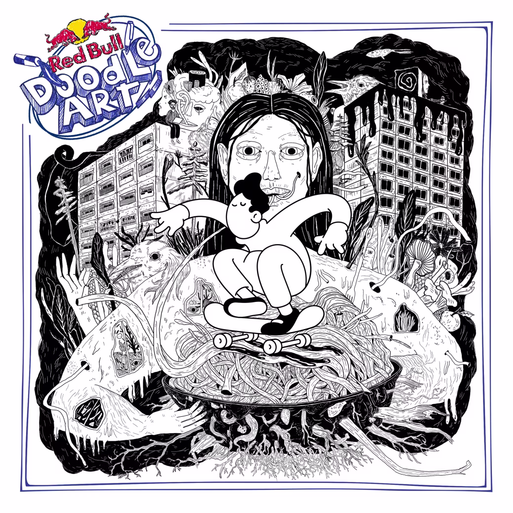 Red Bull Doodle Art Collection mentored by Burnt Toast #775/12935