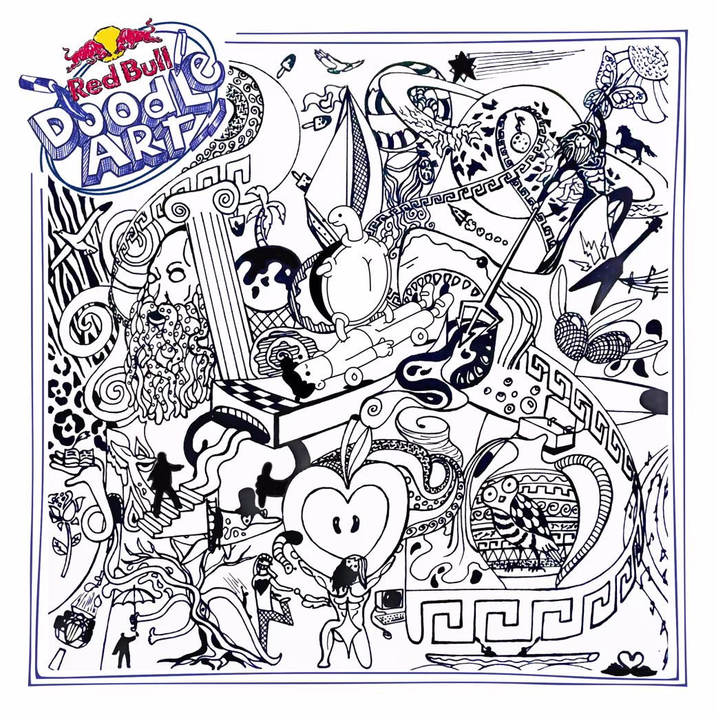 Red Bull Doodle Art Collection mentored by Burnt Toast #765/12935