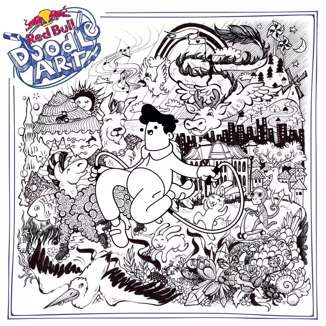 Red Bull Doodle Art Collection mentored by Burnt Toast #793/12935