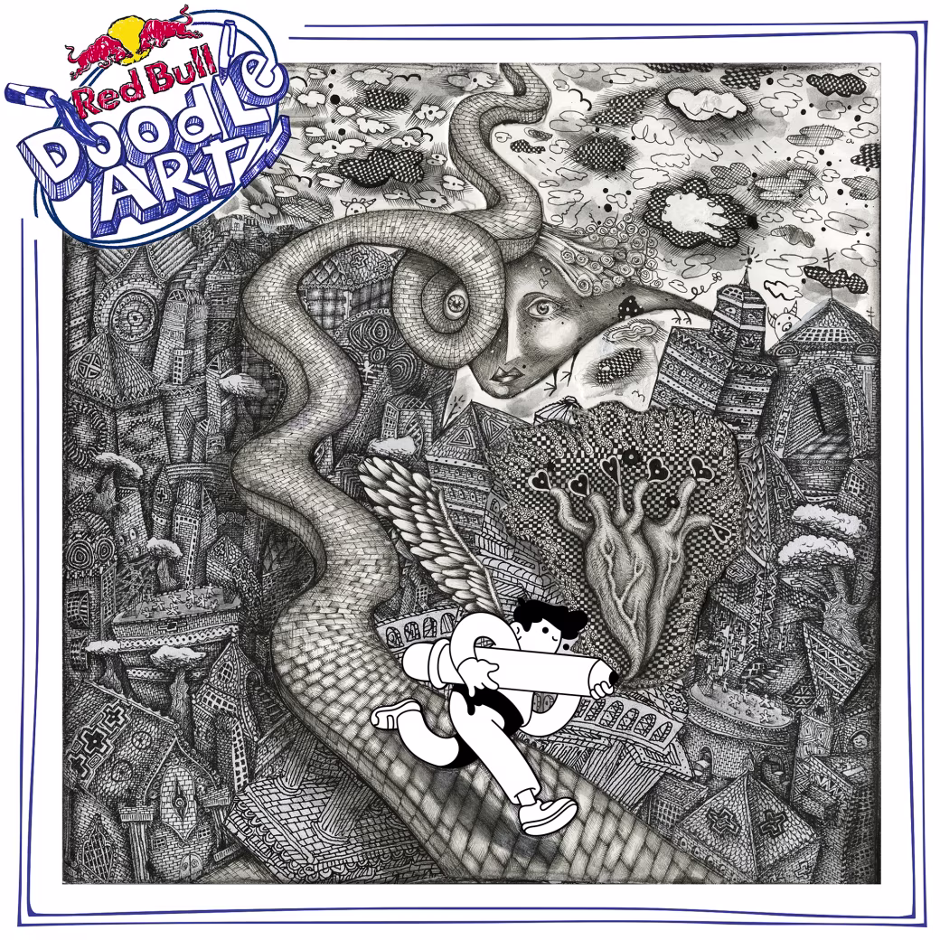 Red Bull Doodle Art Collection mentored by Burnt Toast #795/12935