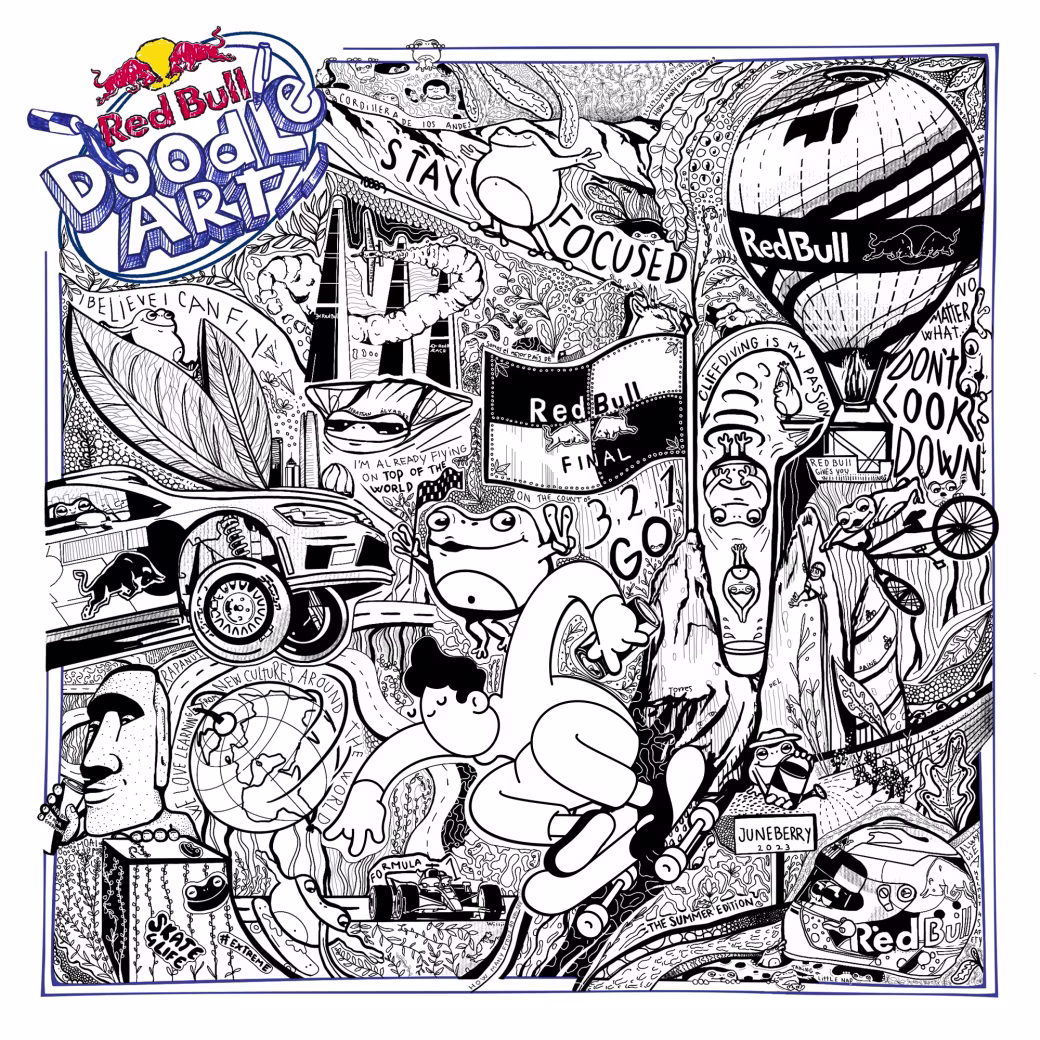Red Bull Doodle Art Collection mentored by Burnt Toast #755/12935