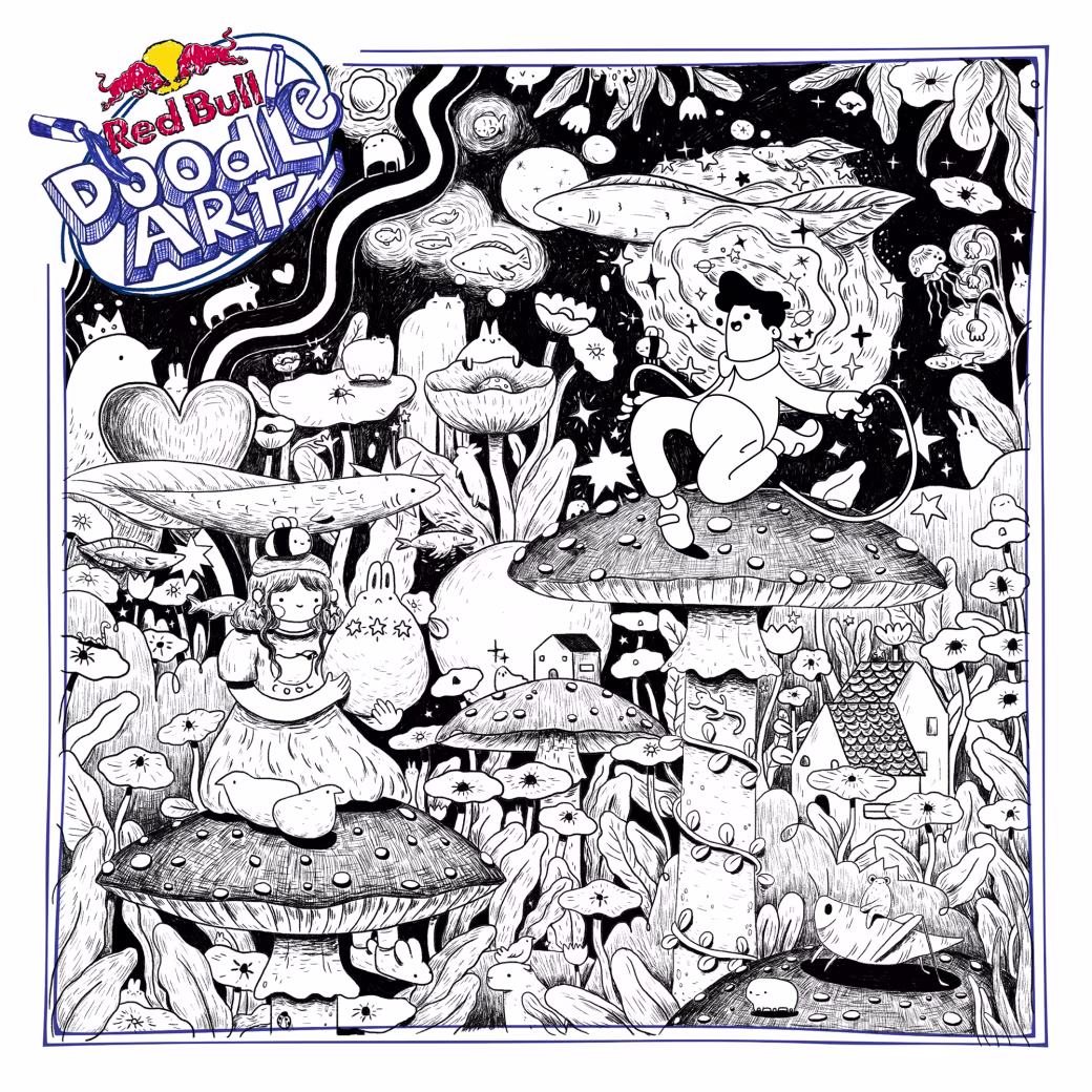 Red Bull Doodle Art Collection mentored by Burnt Toast #745/12935