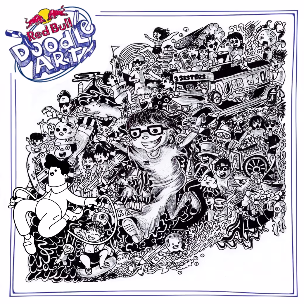 Red Bull Doodle Art Collection mentored by Burnt Toast #788/12935