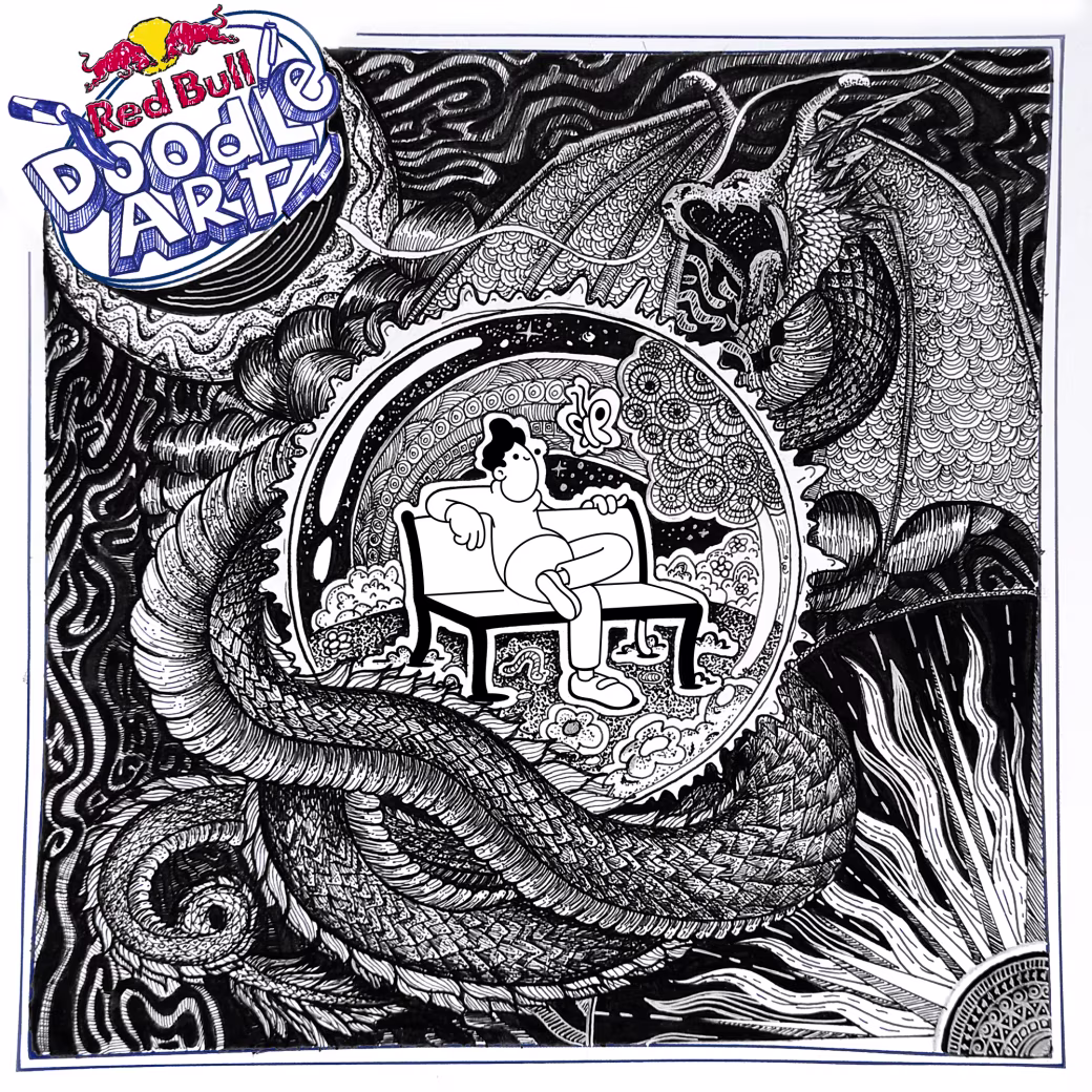 Red Bull Doodle Art Collection mentored by Burnt Toast #749/12935