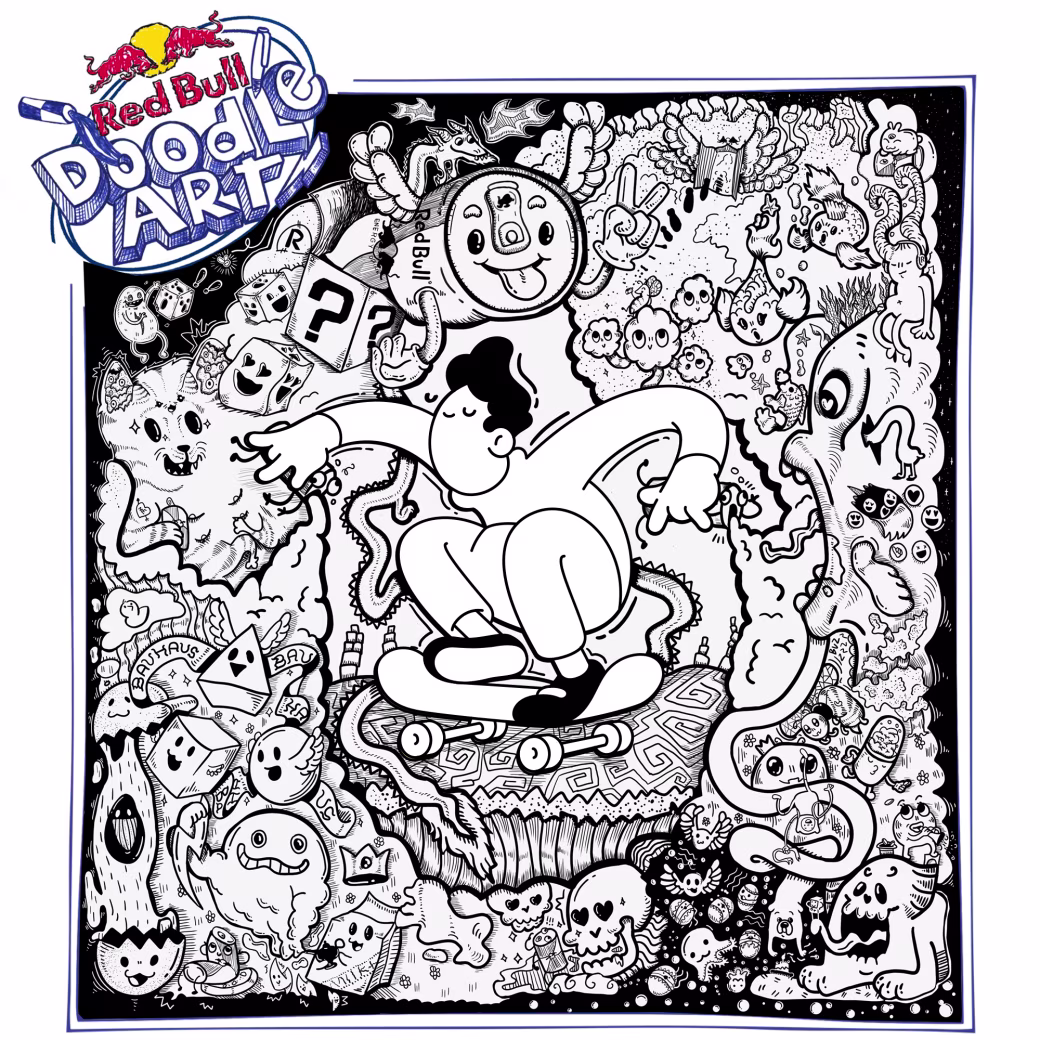 Red Bull Doodle Art Collection mentored by Burnt Toast #2993/12935