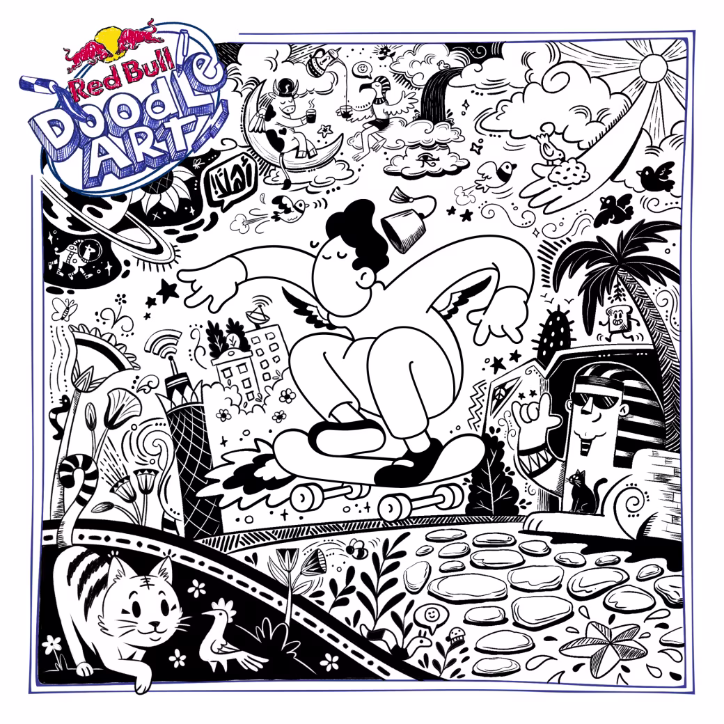 Red Bull Doodle Art Collection mentored by Burnt Toast #5121/12935