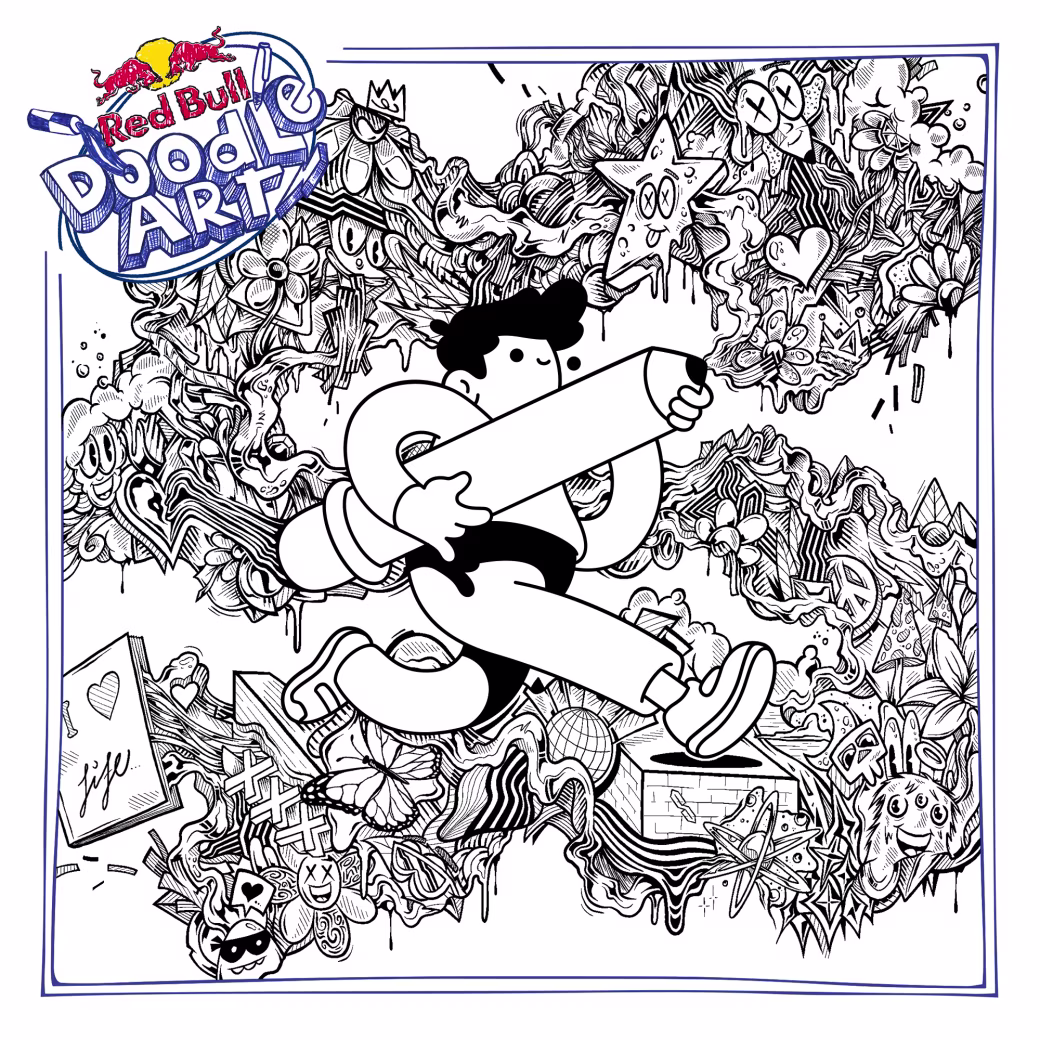 Red Bull Doodle Art Collection mentored by Burnt Toast #5120/12935