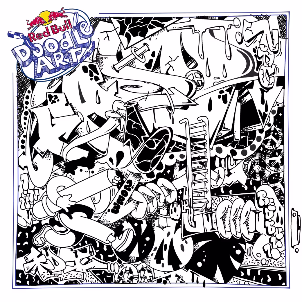 Red Bull Doodle Art Collection mentored by Burnt Toast #5122/12935