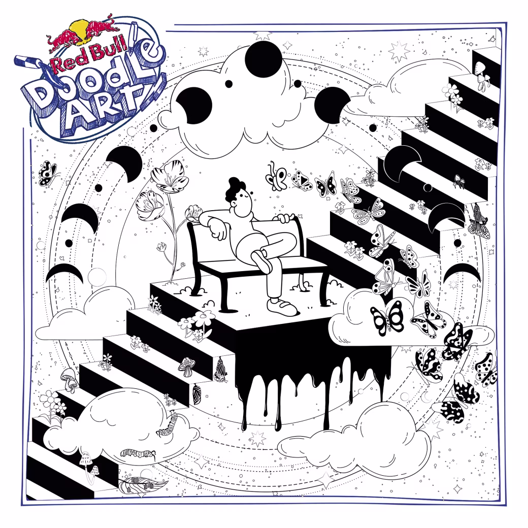 Red Bull Doodle Art Collection mentored by Burnt Toast #11290/12935