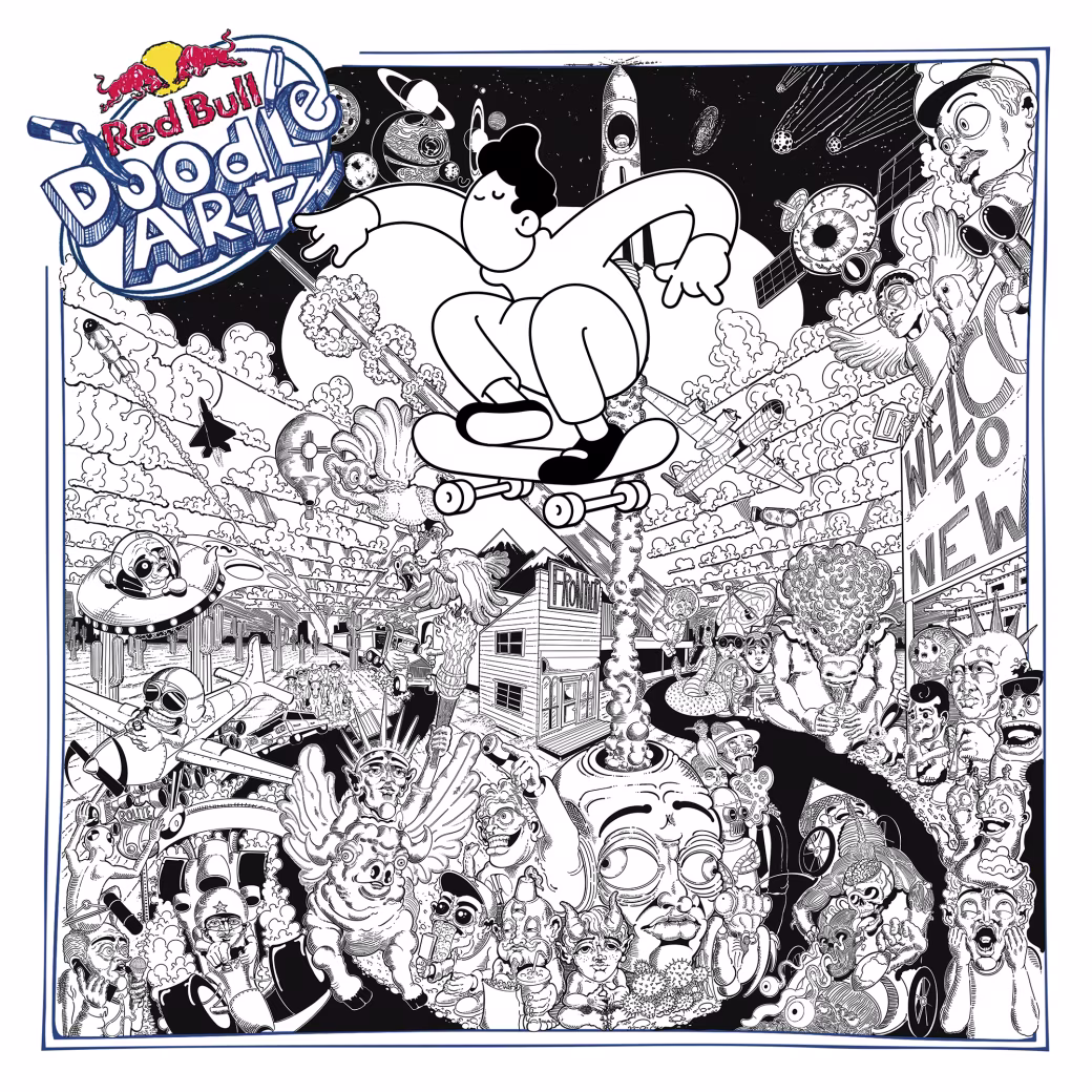 Red Bull Doodle Art Collection mentored by Burnt Toast #11291/12935