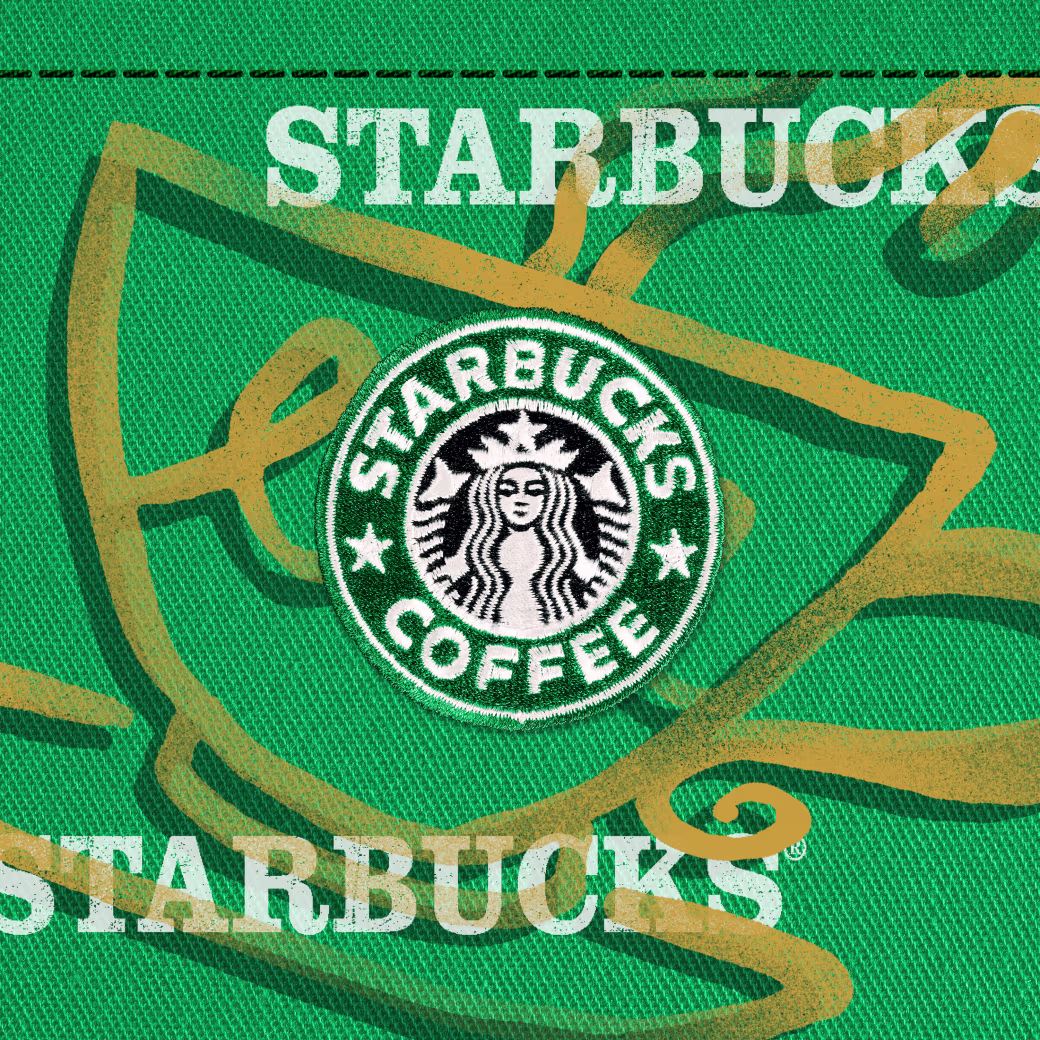 The Starbucks® Green Apron Stamp #2725
