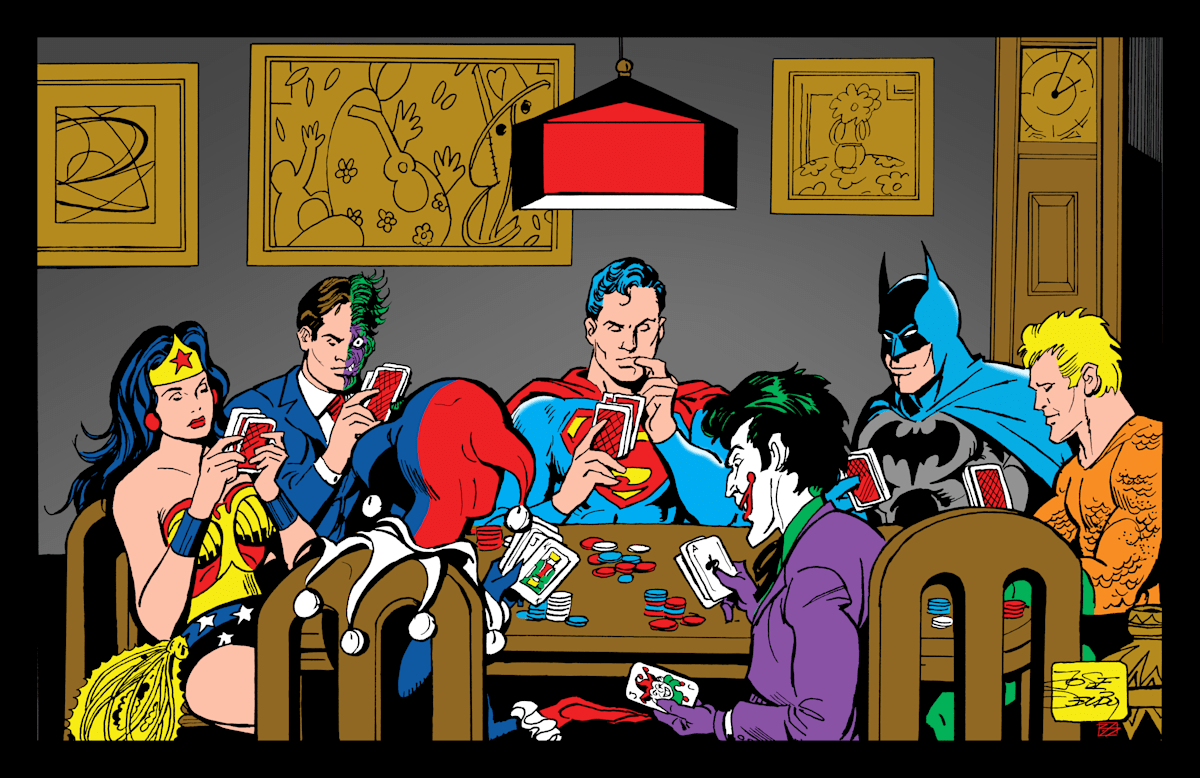 Heroes Playing Poker - Classic Edition