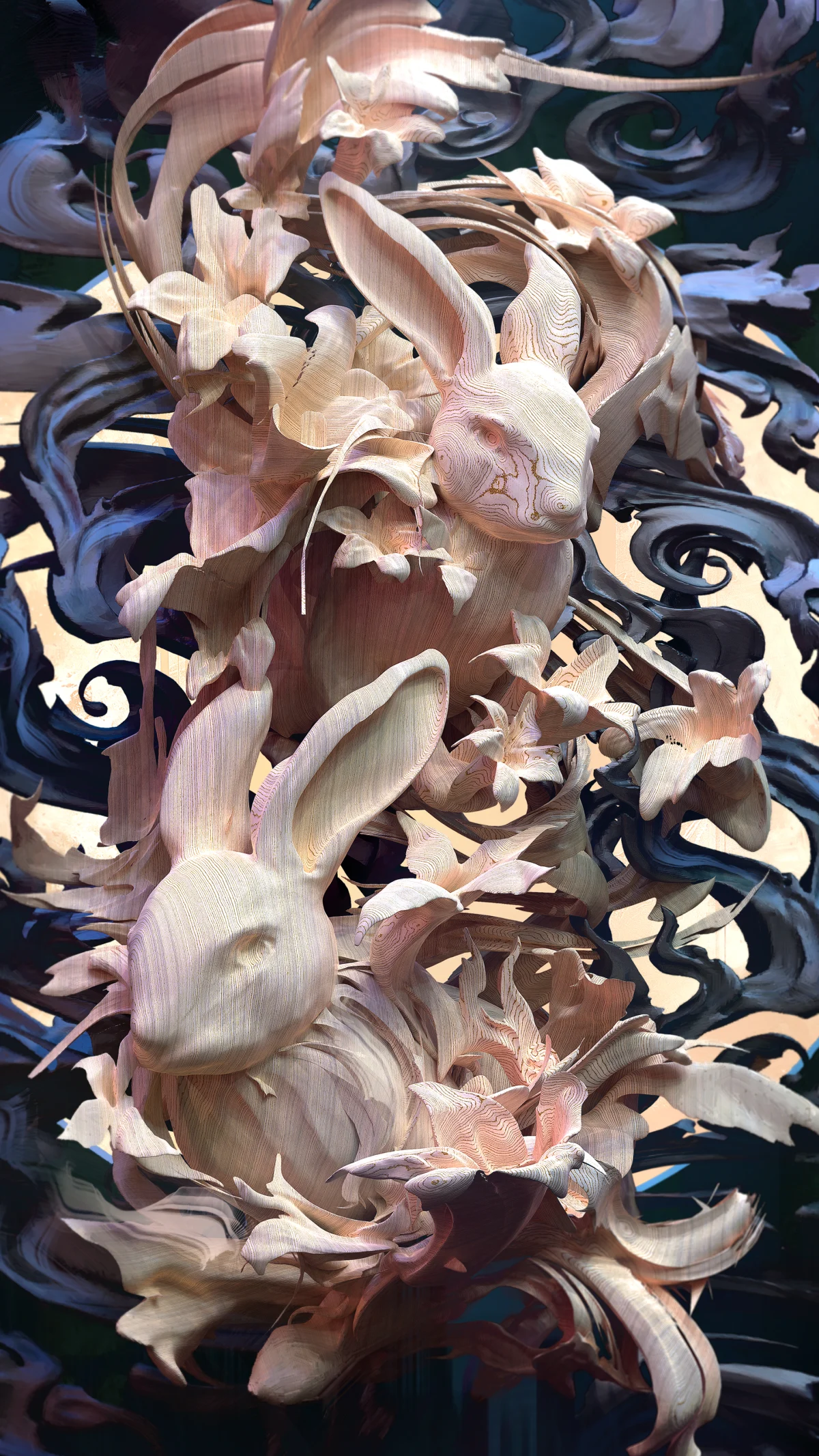 Wood Rabbit by Totemical