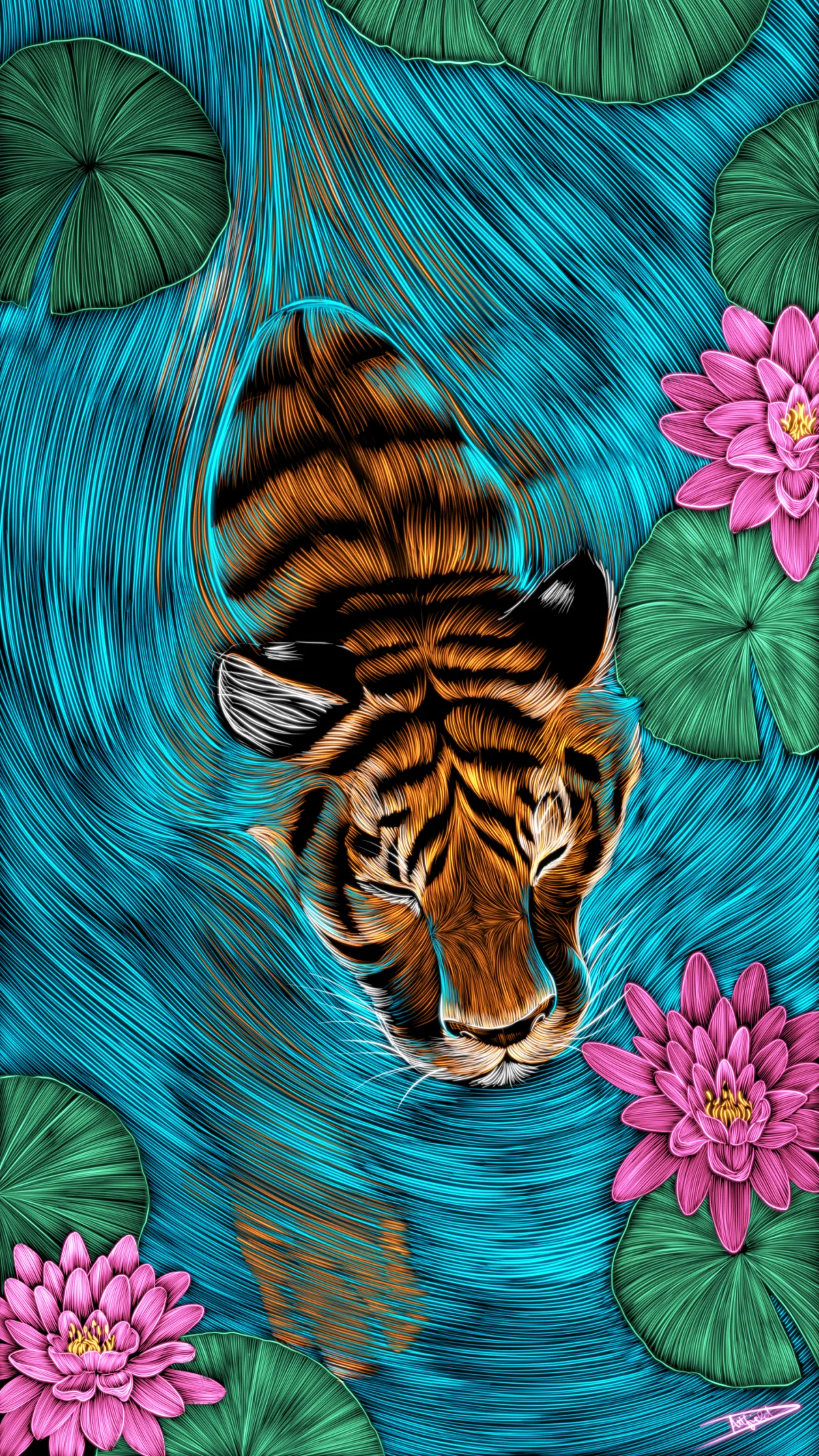 Water Tiger by Danielladoodles