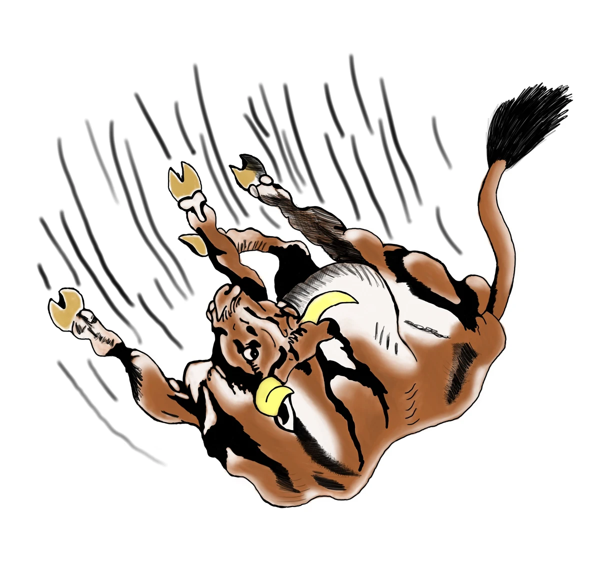 Falling Cow by Stefan Meier