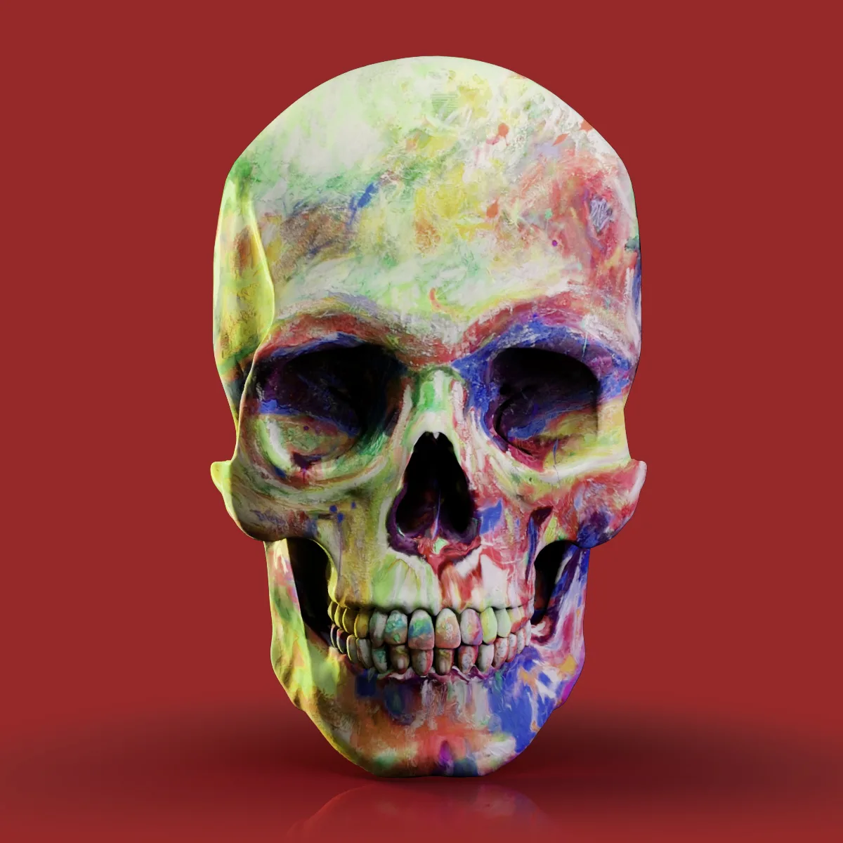 ORIGINAL RENÉ MÄKELÄ'S SKULL (A3)