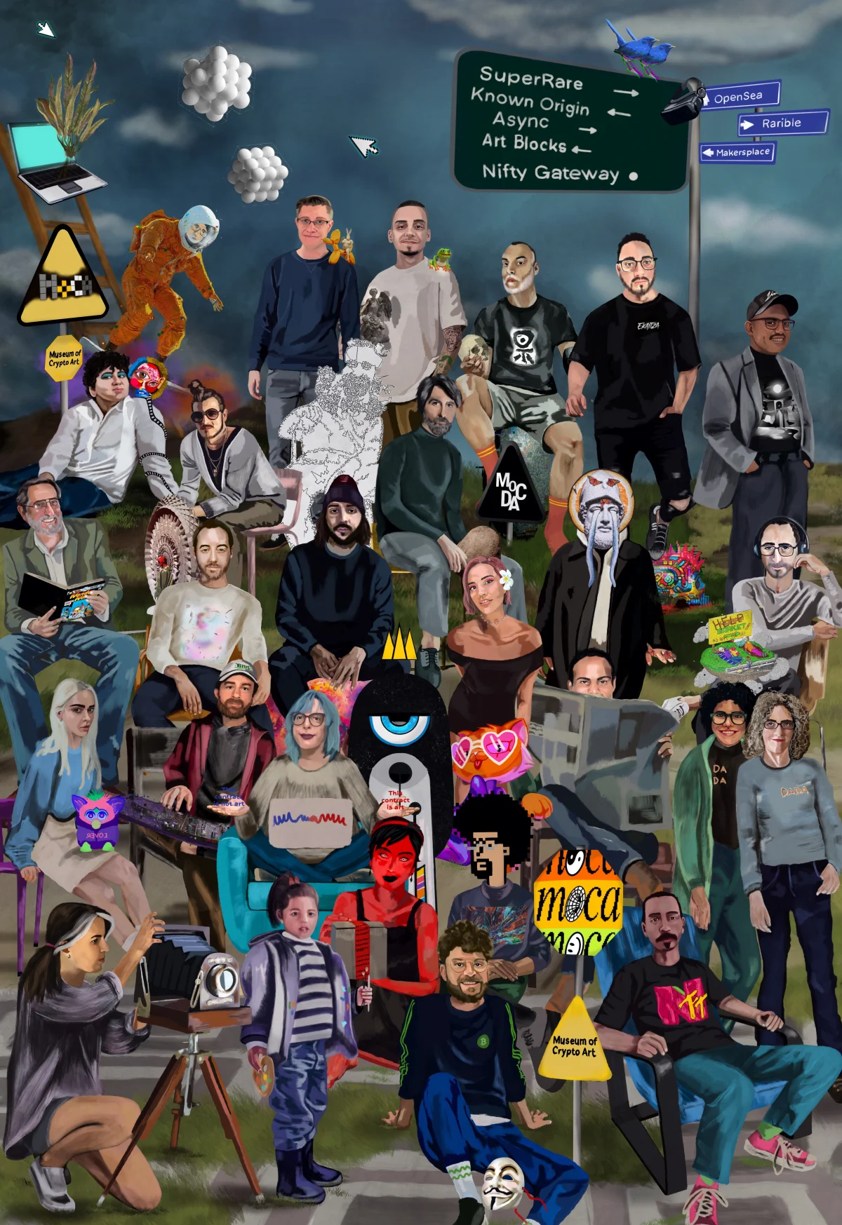 A HISTORY OF CRYPTOART - left