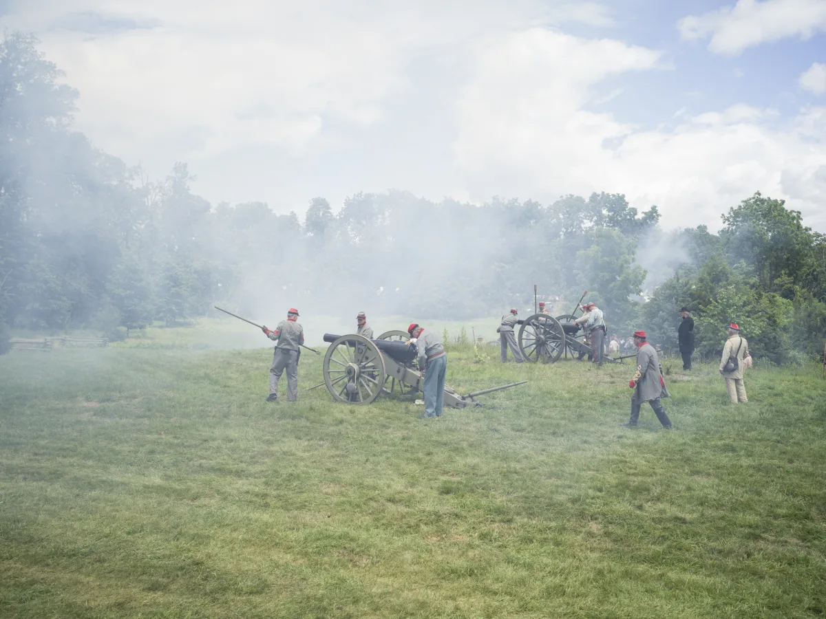 Confederates at Gettysburg Reenactment