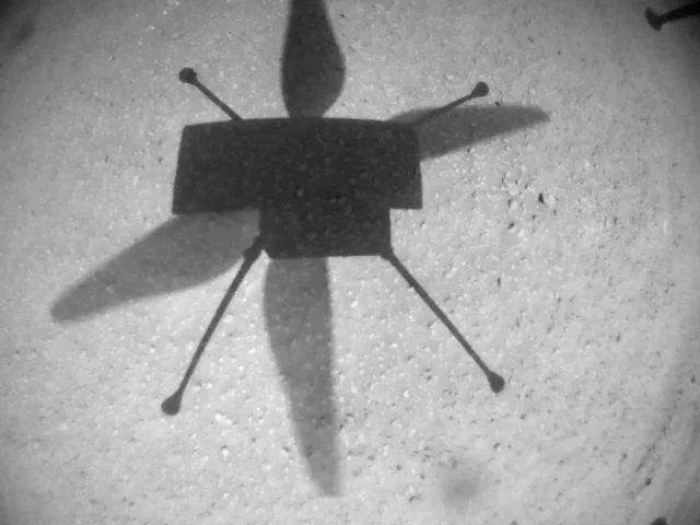 Ingenuity Viewing its Own Shadow