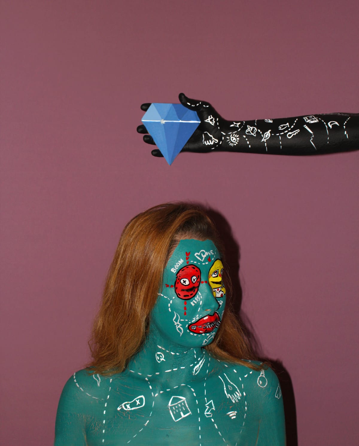 Red diamond Blue diamond
