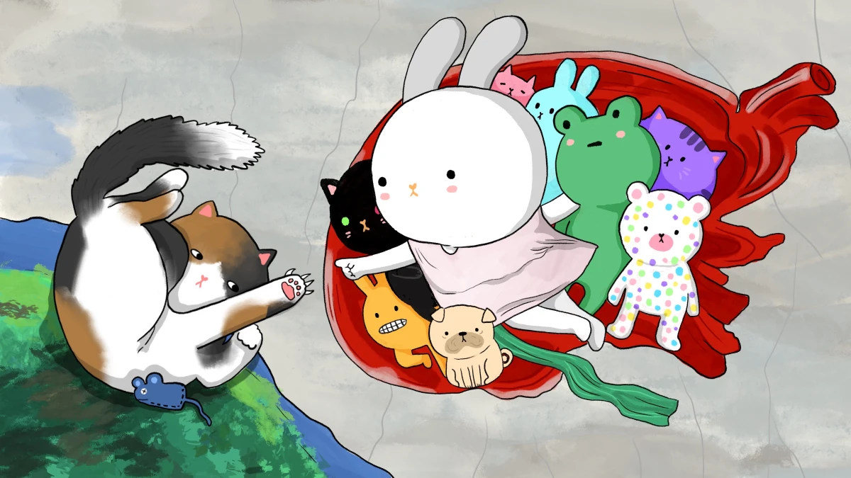 Cat: Don't touch me!