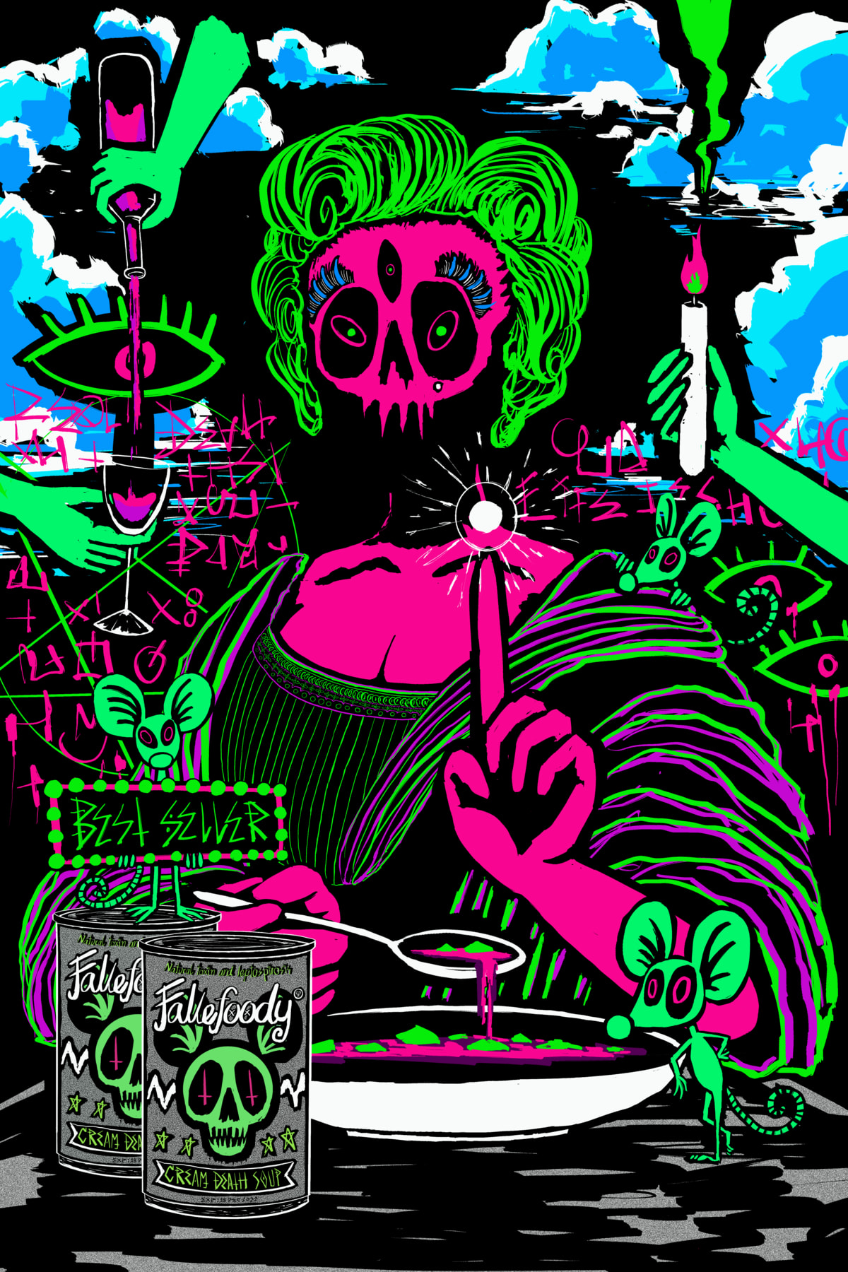 LADY MORONLISA with Cream Death Soup 💀