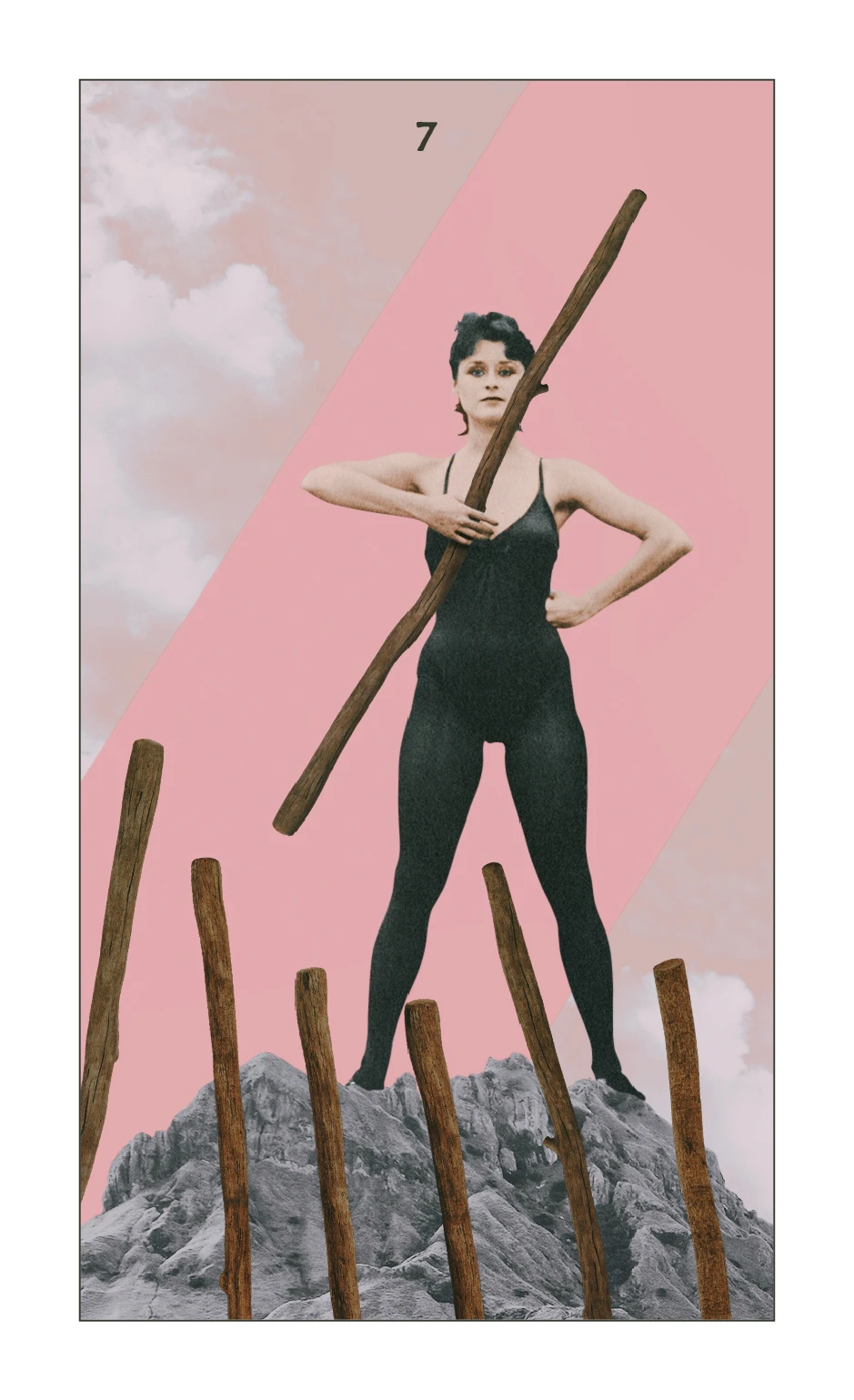 The Hidden Message Tarot Seven of Wands