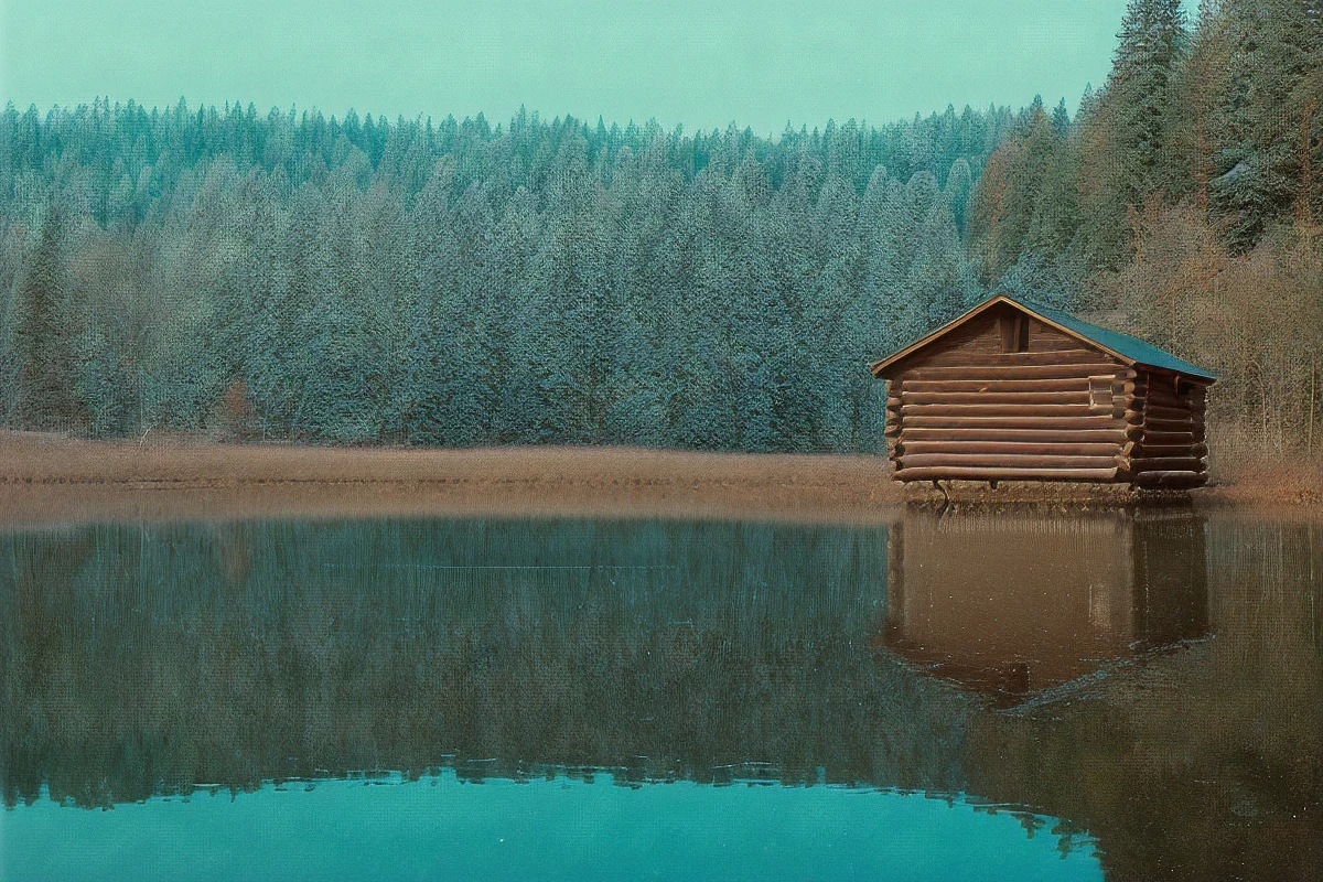 Lonely Log Cabin