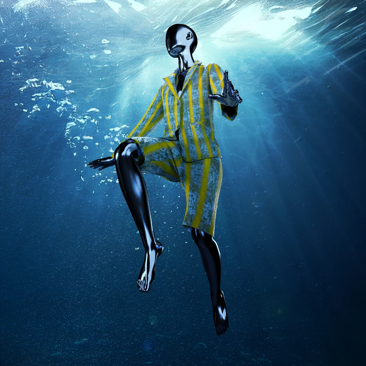 SWL Destructed Plaid Muslin Suit