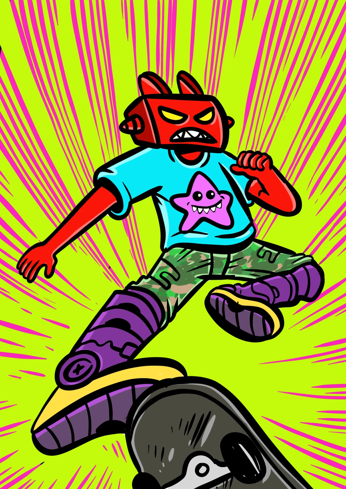 Not Cool Skate Fun - Aku Napie