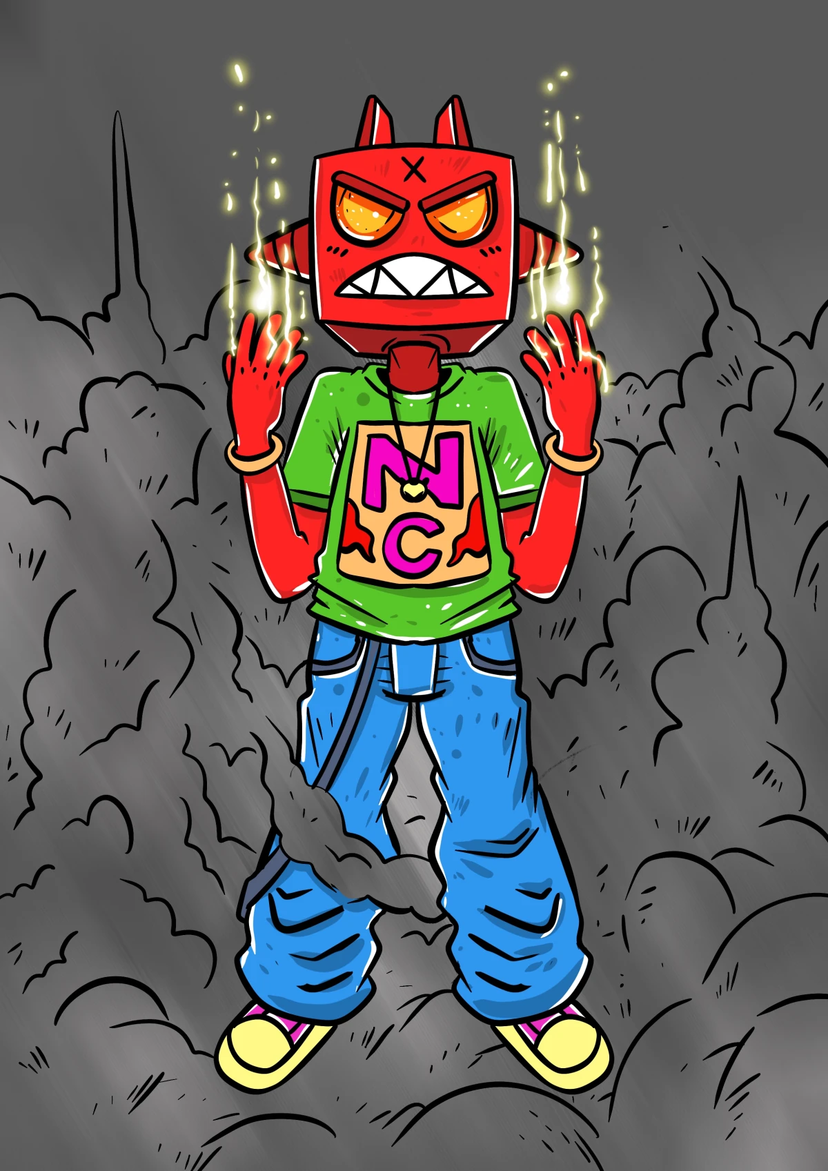 Not Cool Fire Hand - Aku Napie