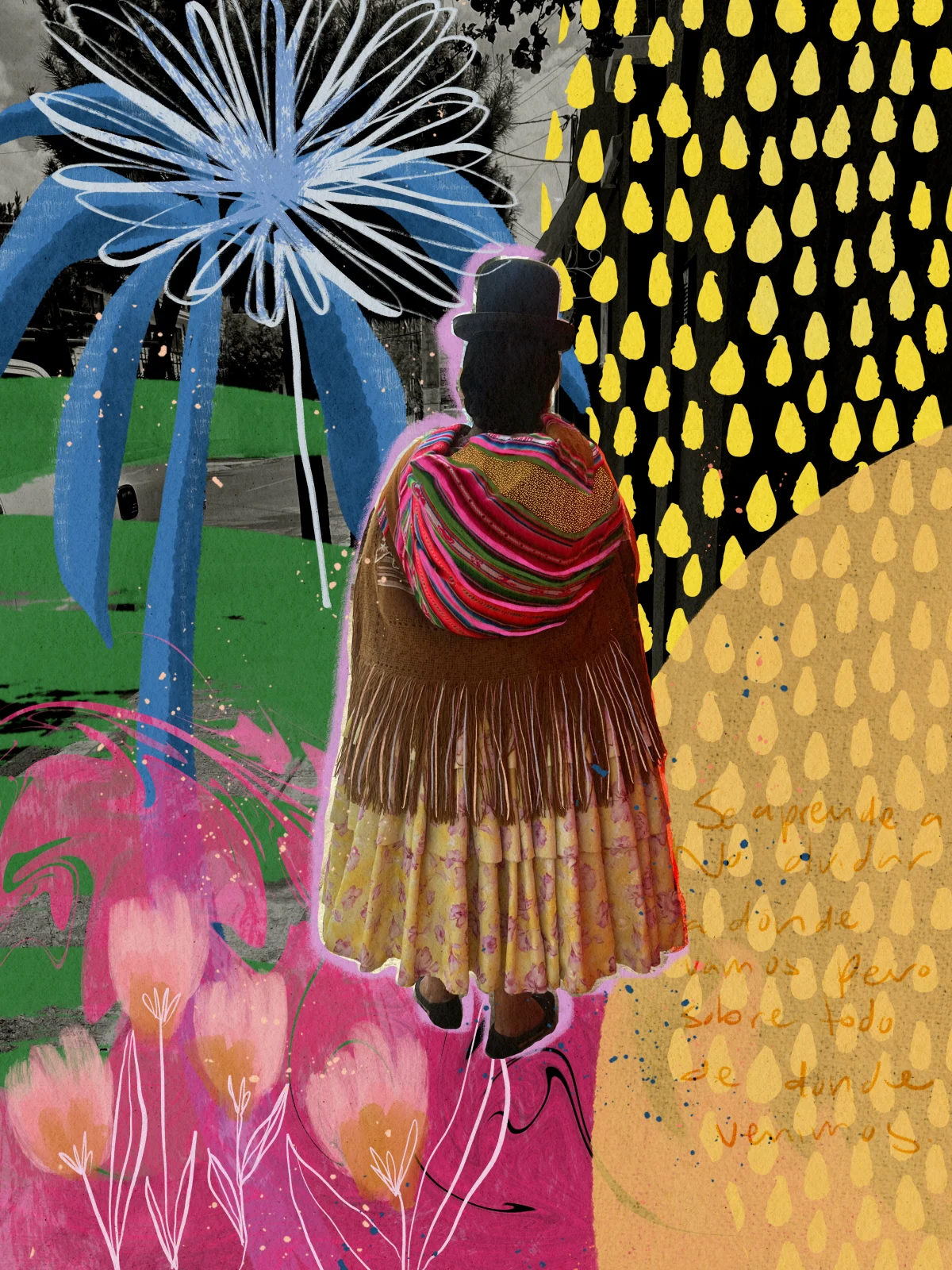 Pollera de las flores