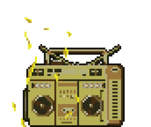 Gold Boombox: Lightning