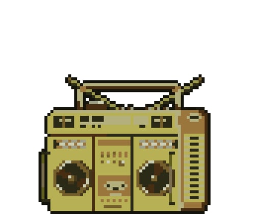 Gold Boombox: Animated