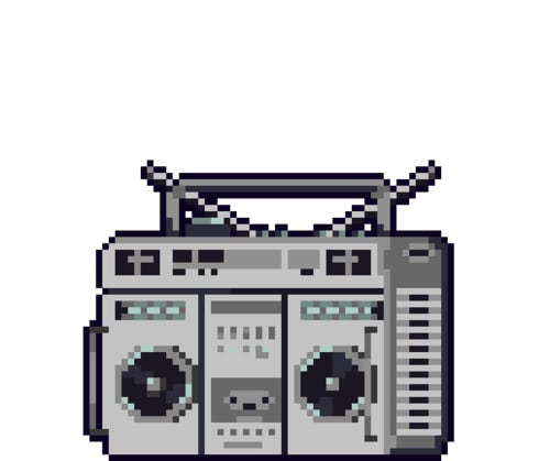 Silver Boombox: Animated