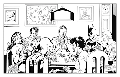 Heroes Playing Poker - Inked Edition