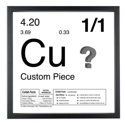 Custom 1/1 Periodic Table (Physical Art + NFT)