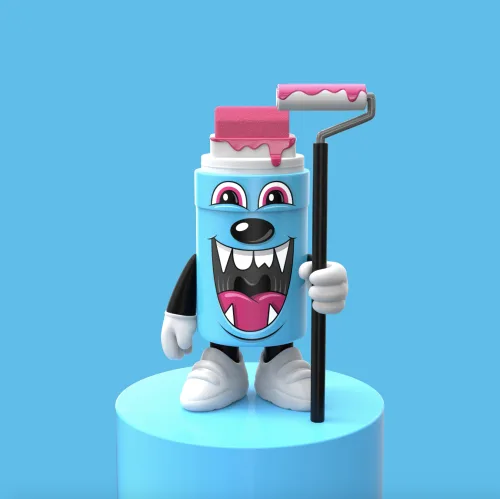 Greg Mike Marker Mascot (Color)