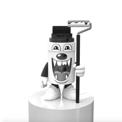 Greg Mike Marker Mascot (B&W)