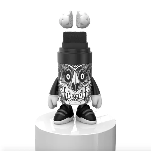 Nychos Marker Mascot (B&W)