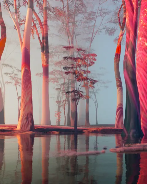 Forest of crimson