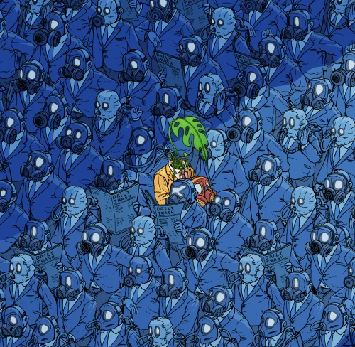 Masked Workers - Original Illustration