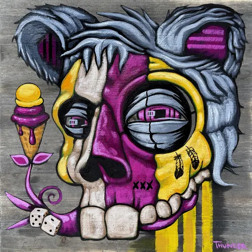 Bear with Rabbit Skull 3
