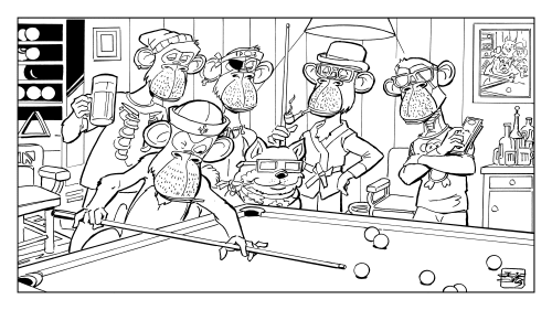 A Boring Game Of Billiards - Classic by Jose Delbo